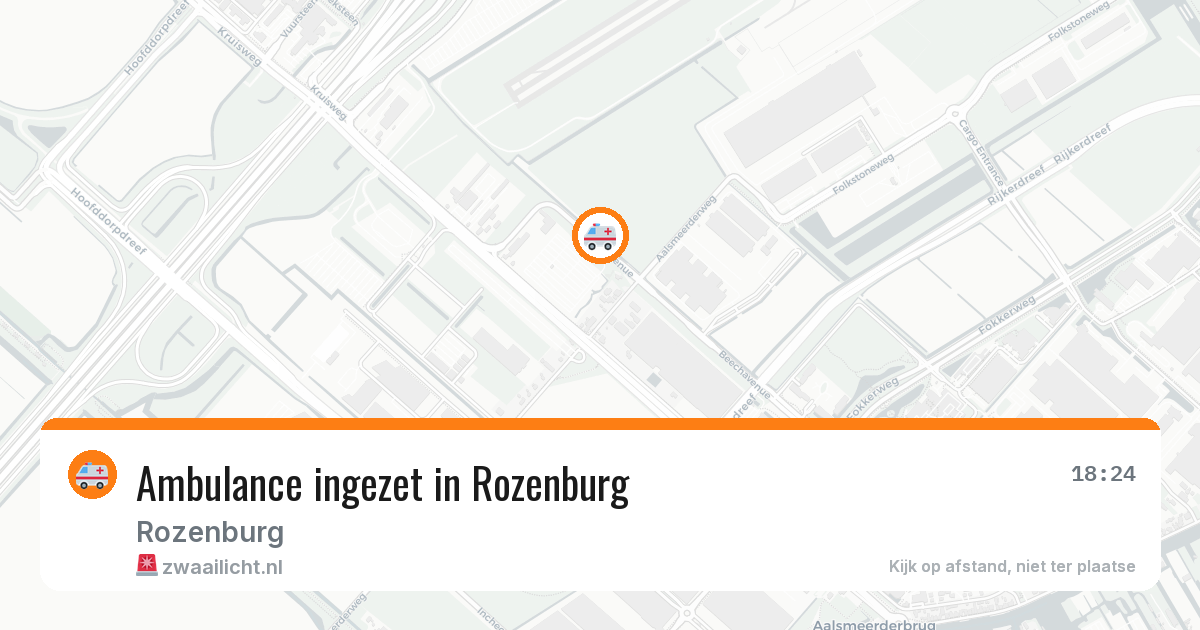 Ambulance ingezet in Rozenburg — 13 apr 2026