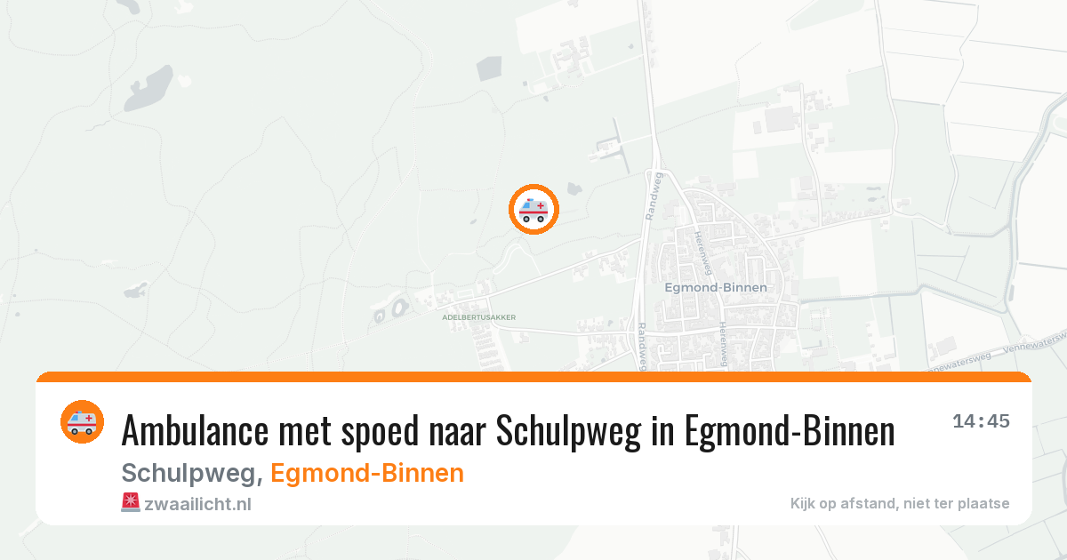 Ambulance met spoed naar Schulpweg in Egmond-Binnen — 28 apr 2026