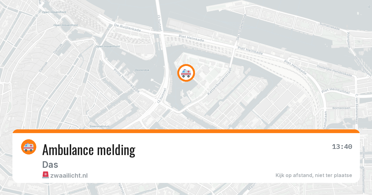 Ambulance melding — 30 mei 2026