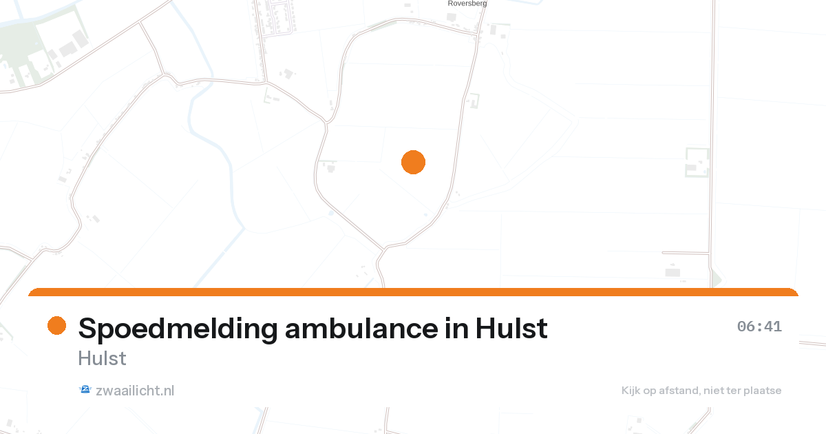 Spoedmelding ambulance in Hulst — 27 aug 2026