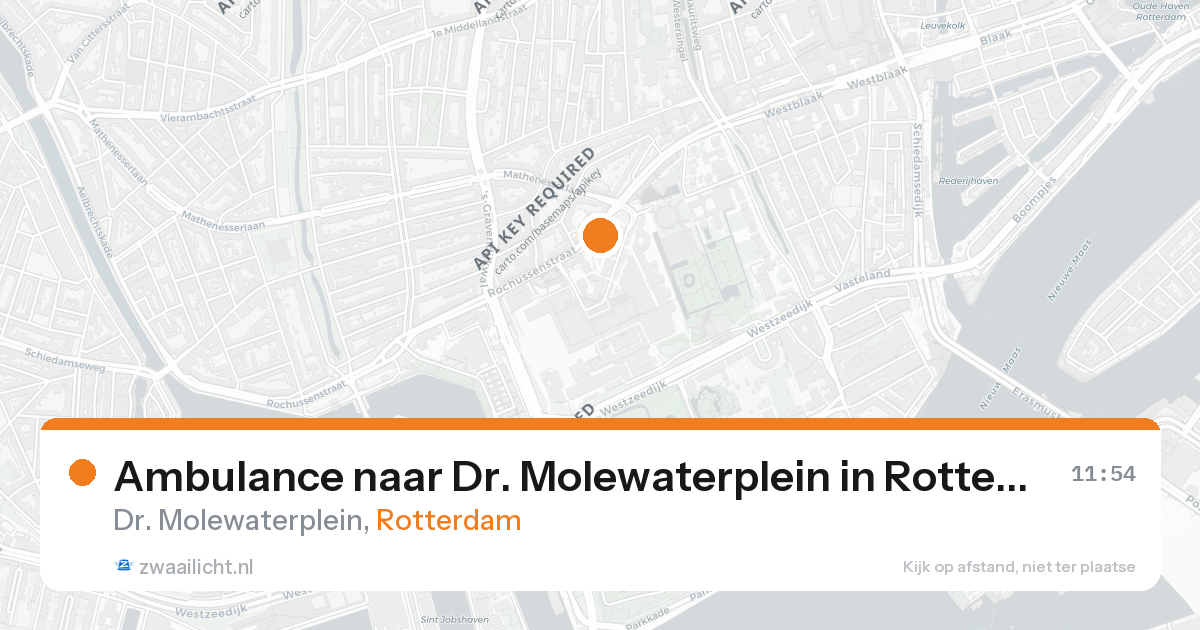 Ambulance naar Dr. Molewaterplein in Rotterdam — 26 aug 2026