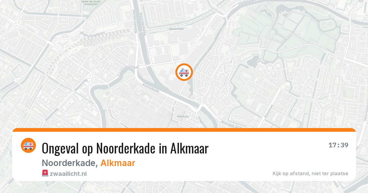 Ongeval op Noorderkade in Alkmaar — 1 jul 2026