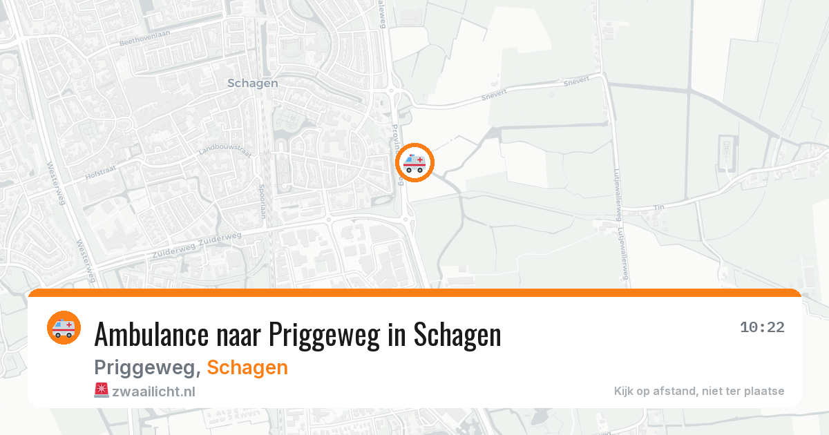 Ambulance naar Priggeweg in Schagen — 25 jun 2026