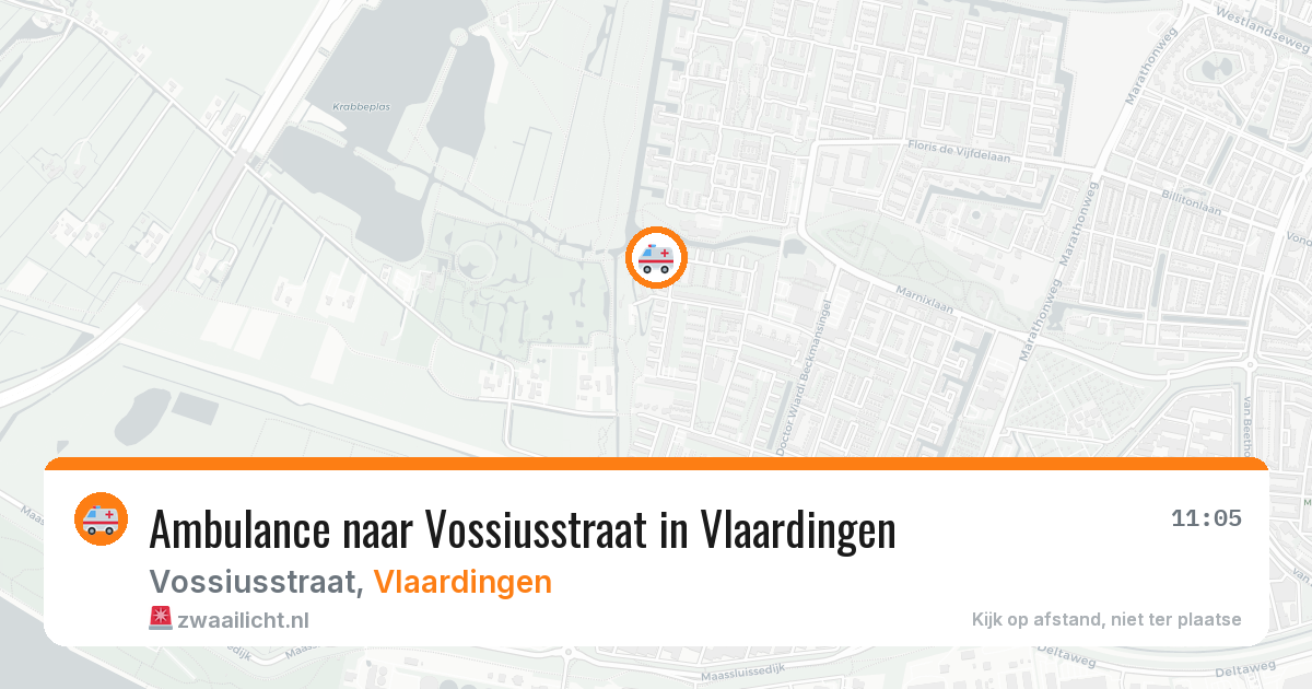 Ambulance naar Vossiusstraat in Vlaardingen — 13 mei 2026