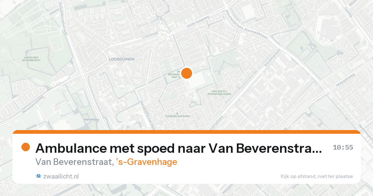 Ambulance met spoed naar Van Beverenstraat in 's-Gravenhage — 8 mei 2026