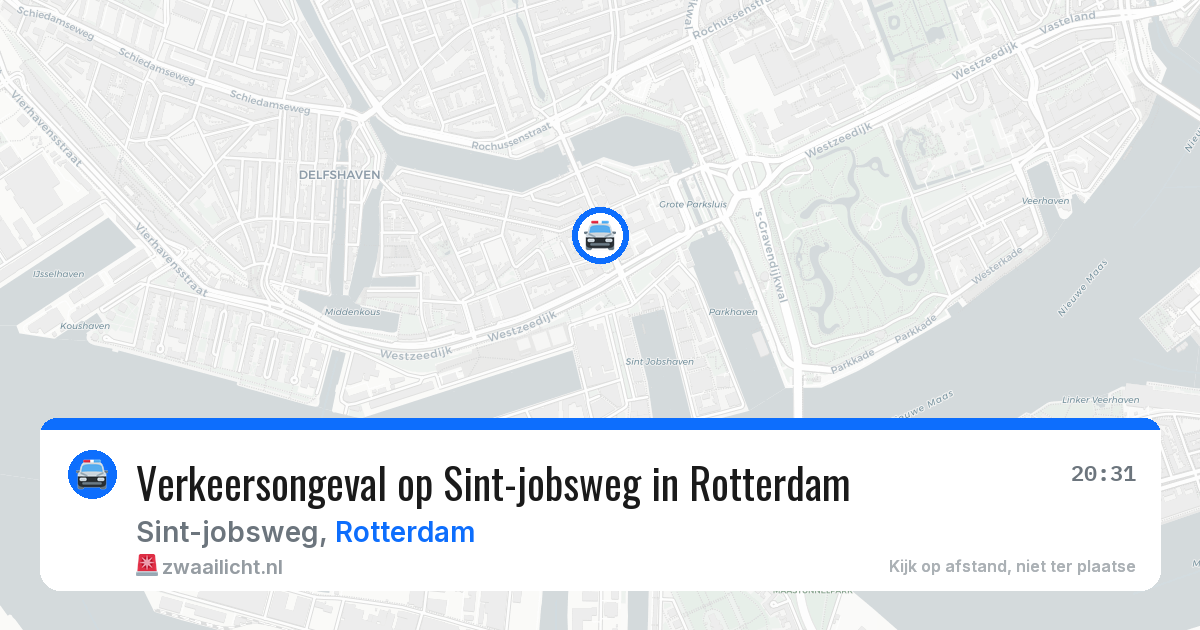Verkeersongeval op Sint-jobsweg in Rotterdam — 14 jul 2026