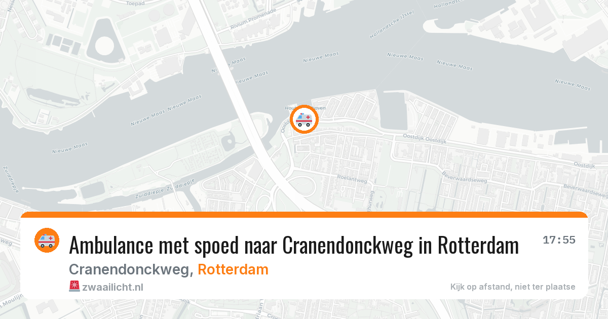 Ambulance met spoed naar Cranendonckweg in Rotterdam — 19 jul 2026