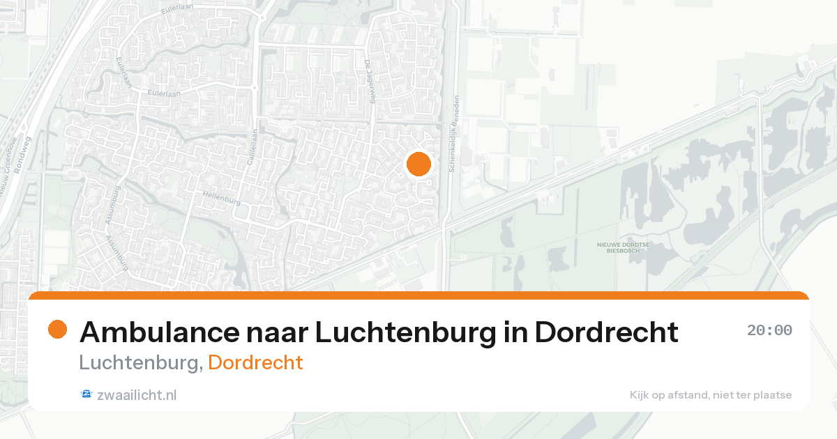 Ambulance naar Luchtenburg in Dordrecht — 7 feb 2026