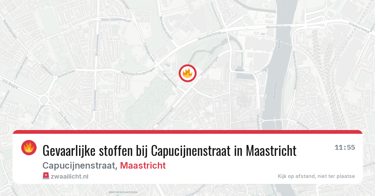 Gevaarlijke stoffen bij Capucijnenstraat in Maastricht — 28 apr 2026