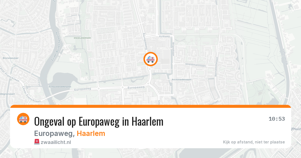 Ongeval op Europaweg in Haarlem — 27 jan 2026