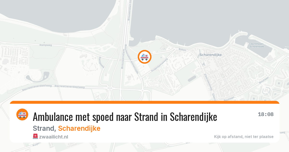 Ambulance met spoed naar Strand in Scharendijke — 22 feb 2026