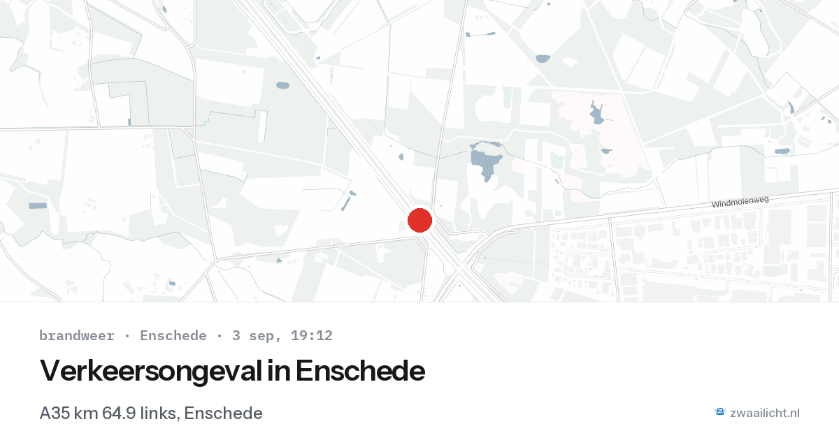 Verkeersongeval in Enschede — 3 sep 2026