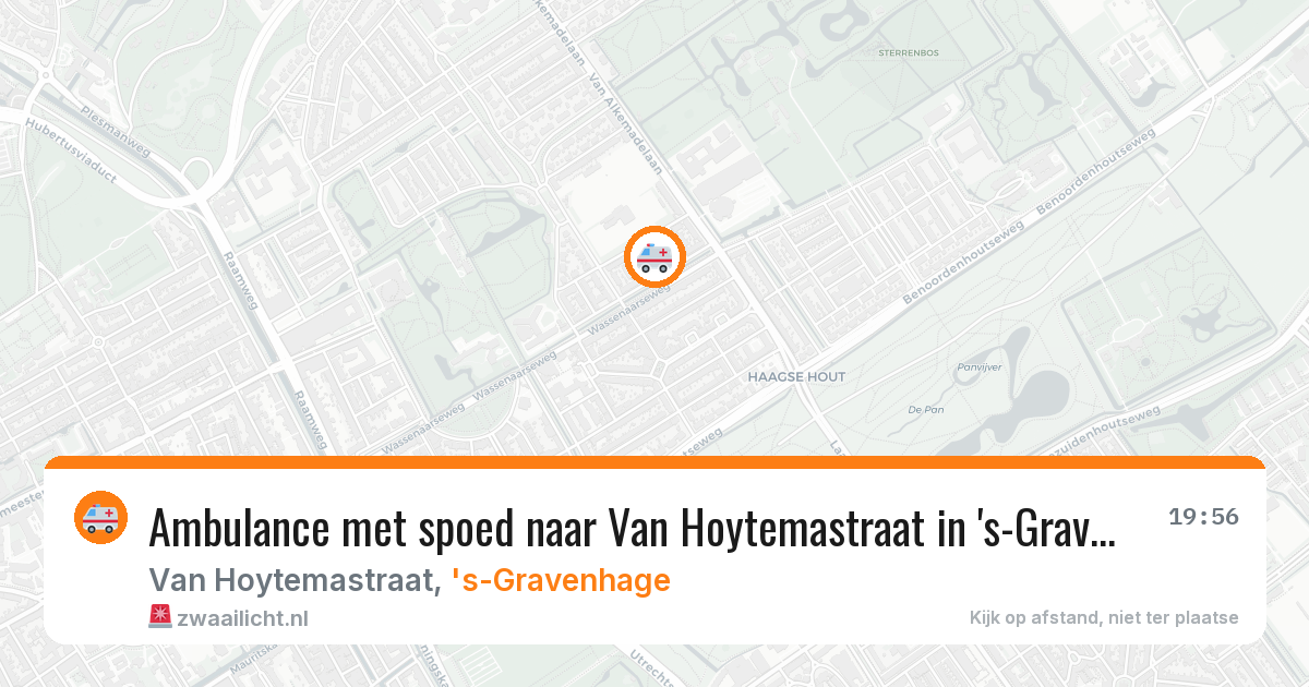 Ambulance met spoed naar Van Hoytemastraat in 's-Gravenhage — 2 apr 2026