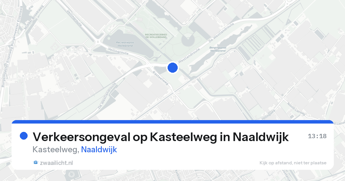 Verkeersongeval op Kasteelweg in Naaldwijk — 14 apr 2026