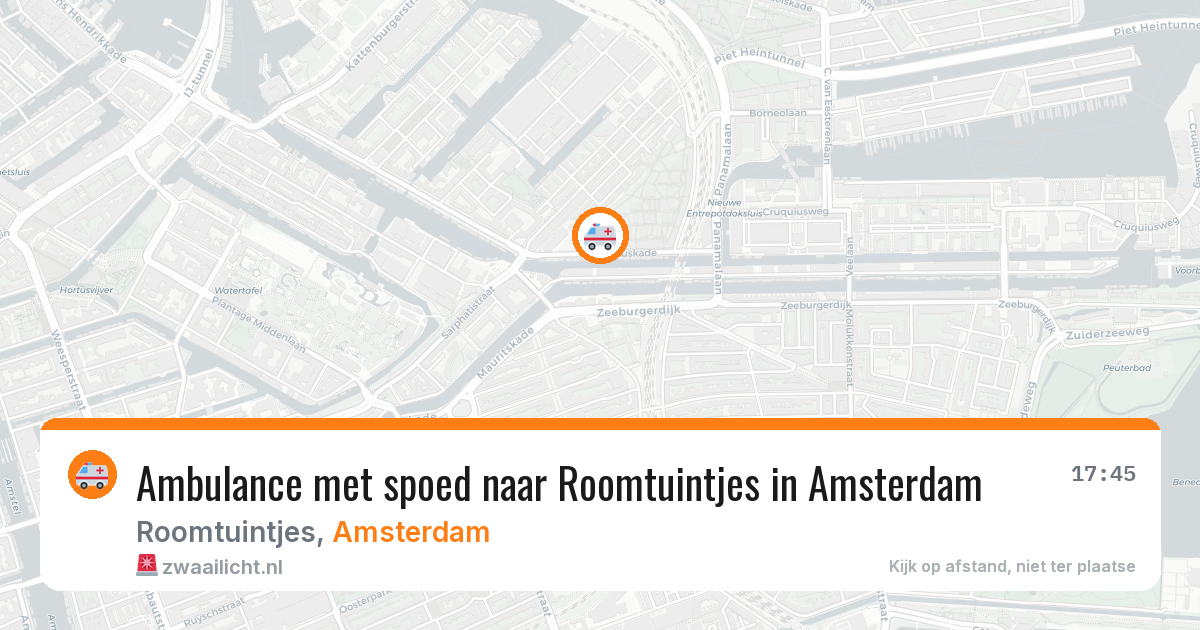 Ambulance met spoed naar Roomtuintjes in Amsterdam — 14 jun 2026