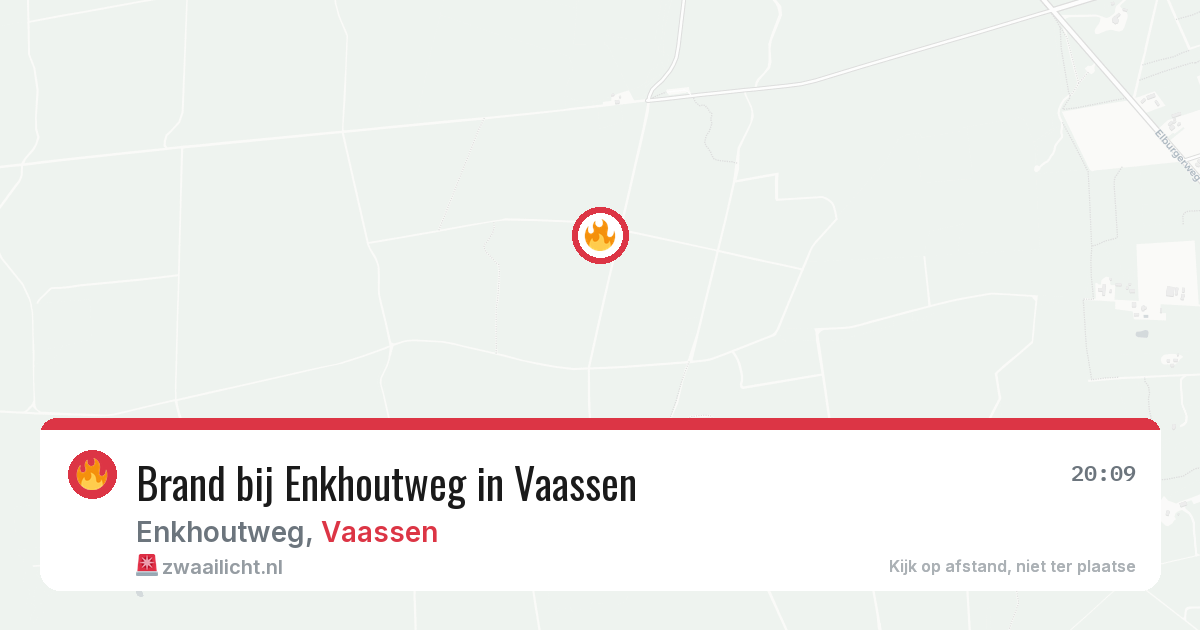 Brand bij Enkhoutweg in Vaassen — 4 aug 2026