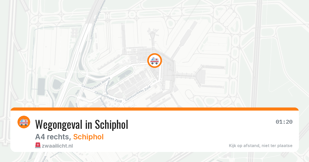 Wegongeval in Schiphol — 29 apr 2026