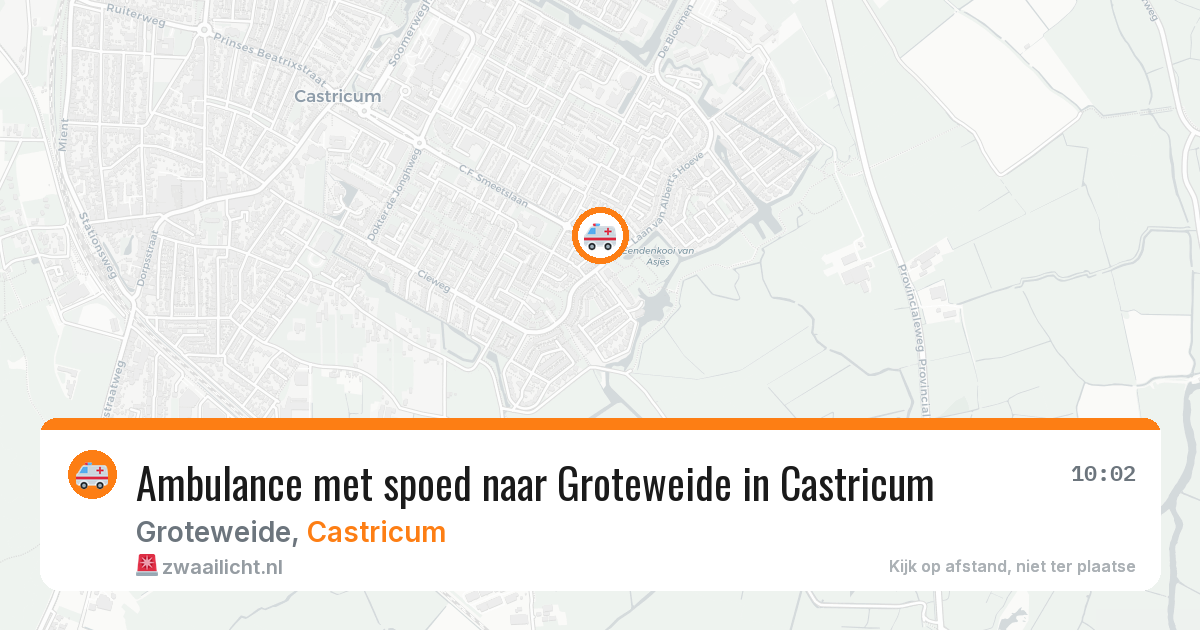 Ambulance met spoed naar Groteweide in Castricum — 30 jan 2026