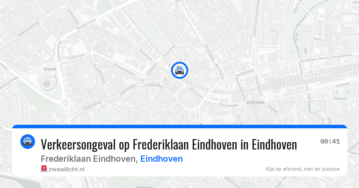 Verkeersongeval op Frederiklaan Eindhoven in Eindhoven — 11 feb 2026