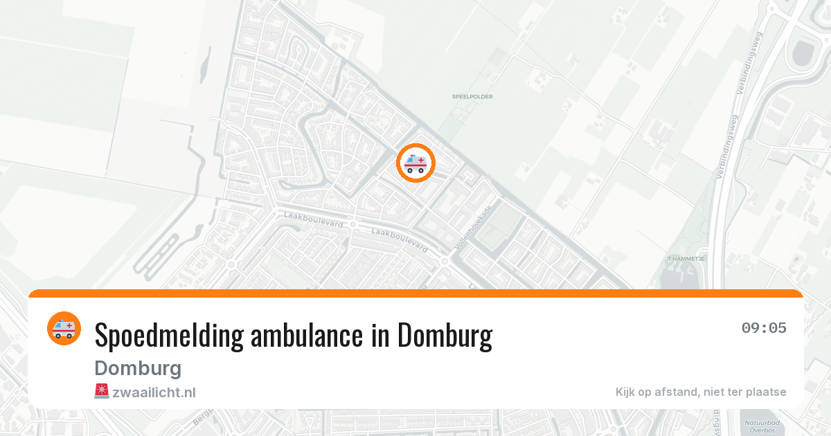 Spoedmelding ambulance in Domburg — 30 jan 2026