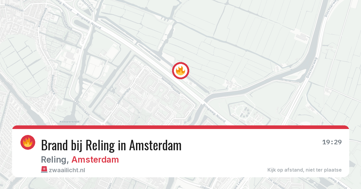 Brand bij Reling in Amsterdam — 23 jun 2026