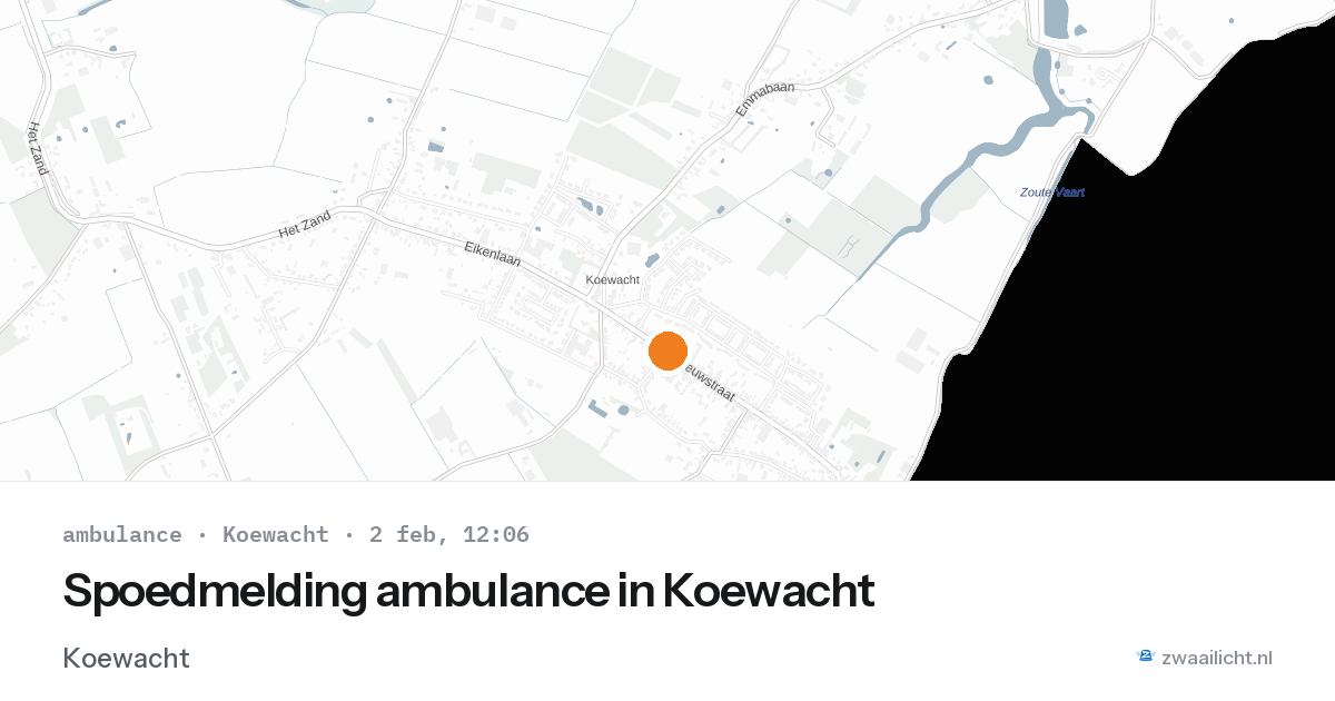 Spoedmelding ambulance in Koewacht — 2 feb 2026