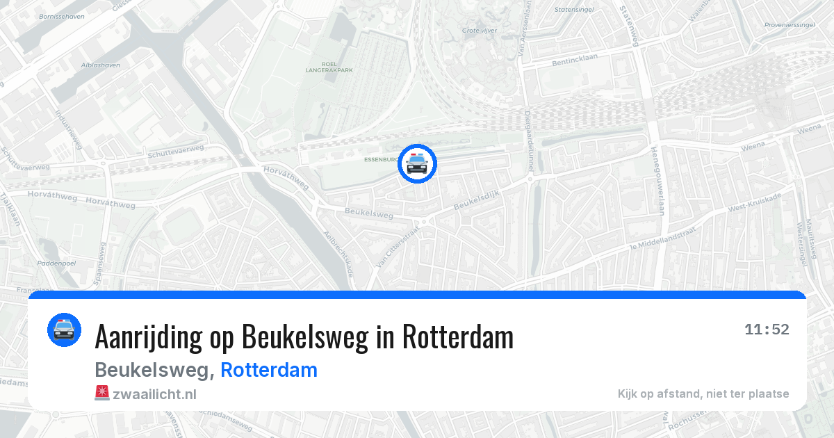 Aanrijding op Beukelsweg in Rotterdam — 3 aug 2026