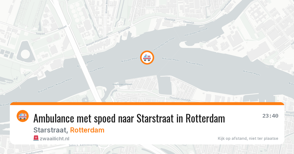 Ambulance met spoed naar Starstraat in Rotterdam — 12 jul 2026