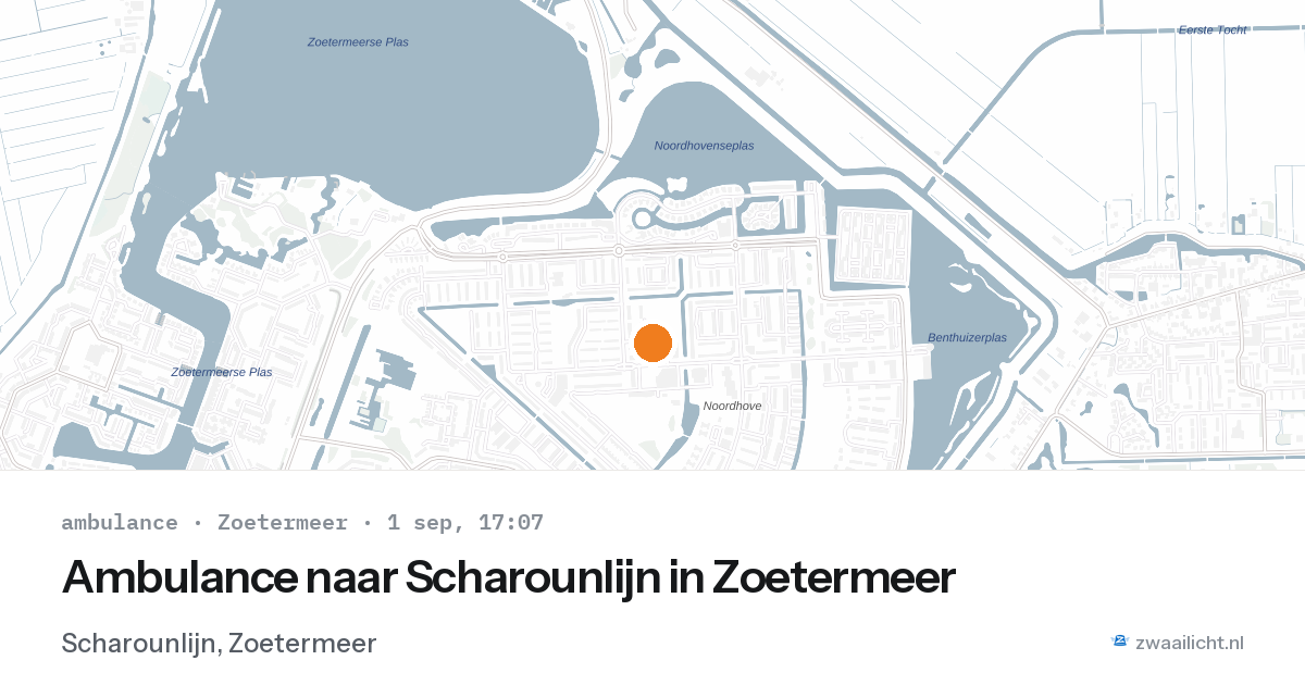 Ambulance naar Scharounlijn in Zoetermeer — 1 sep 2026