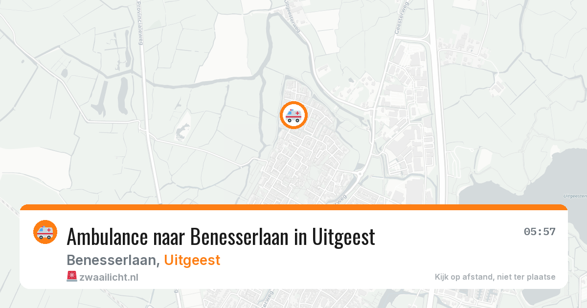 Ambulance naar Benesserlaan in Uitgeest — 8 jun 2026