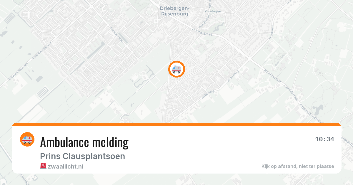 Ambulance melding — 13 apr 2026