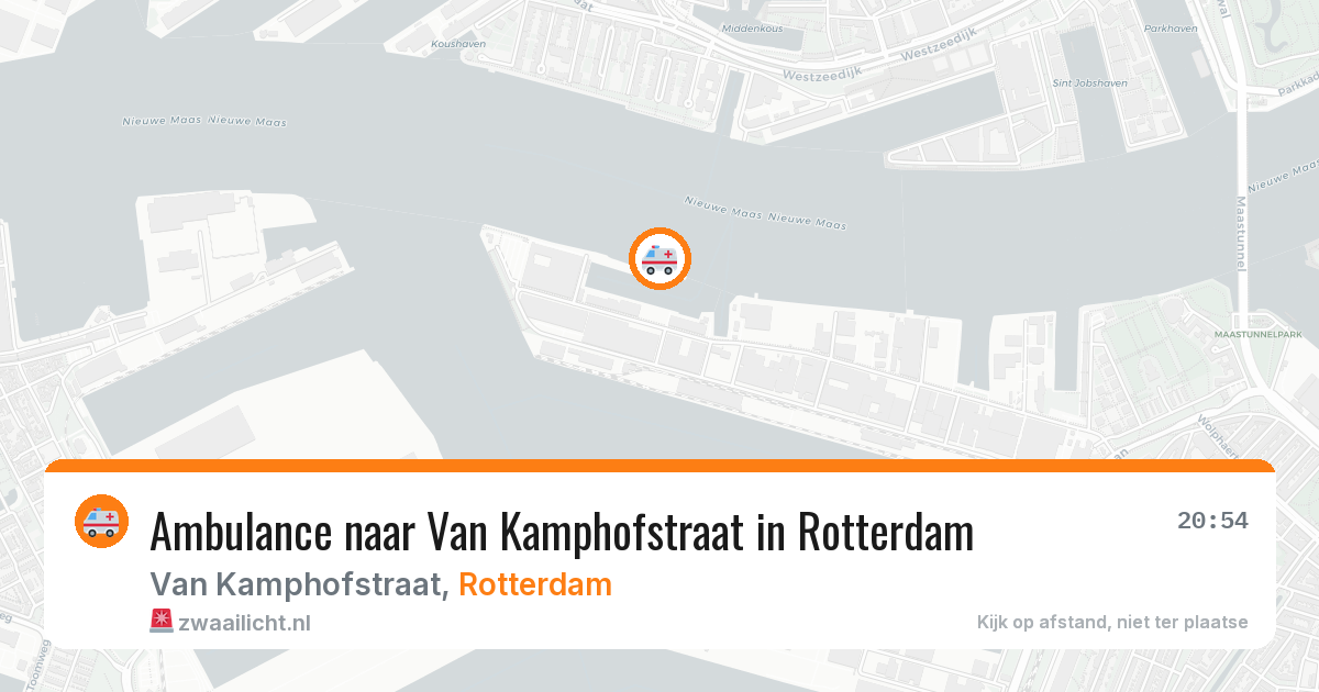 Ambulance naar Van Kamphofstraat in Rotterdam — 14 jun 2026