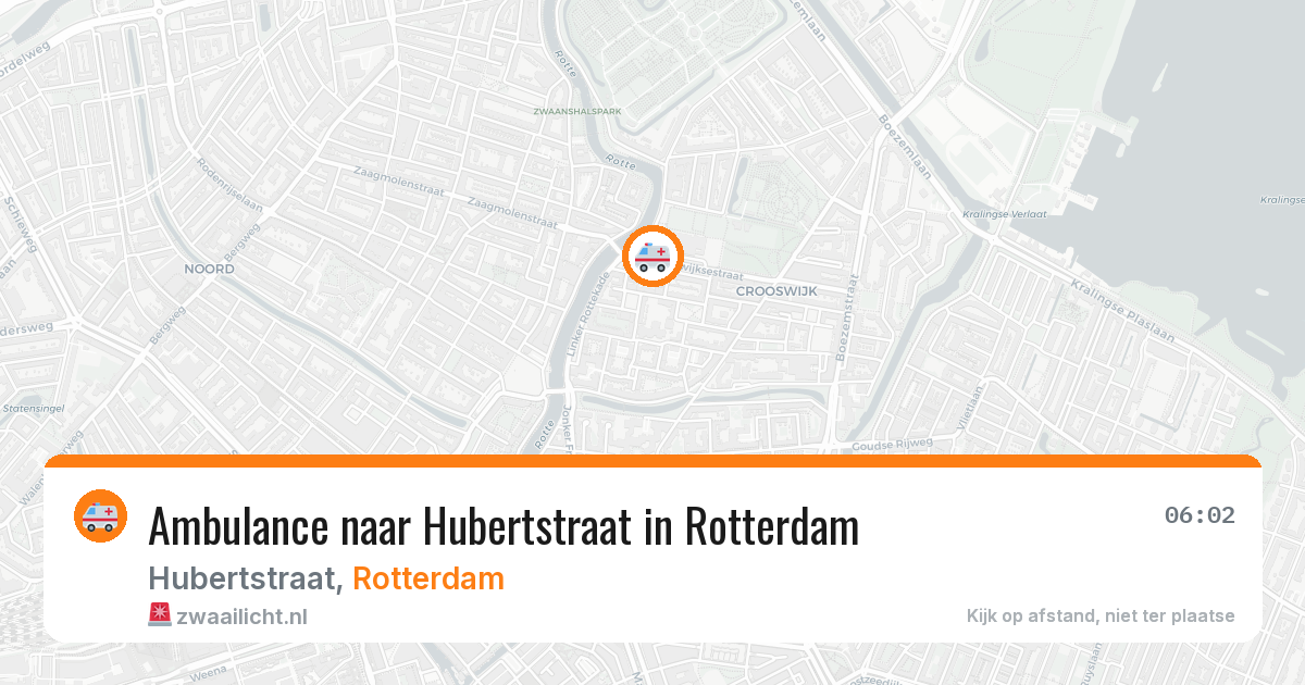 Ambulance naar Hubertstraat in Rotterdam — 29 jun 2026