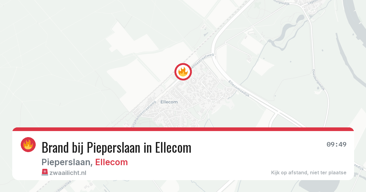 Brand bij Pieperslaan in Ellecom — 9 mei 2026