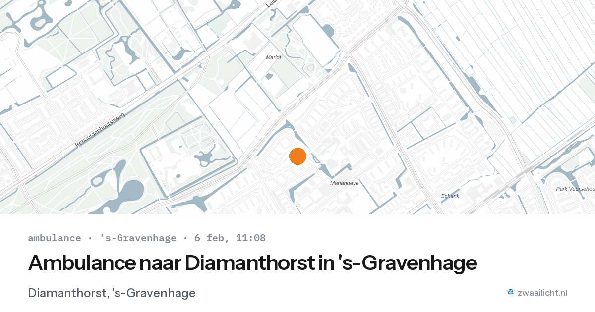 Ambulance naar Diamanthorst in 's-Gravenhage — 6 feb 2026