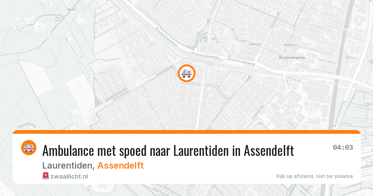 Ambulance met spoed naar Laurentiden in Assendelft — 29 jan 2026