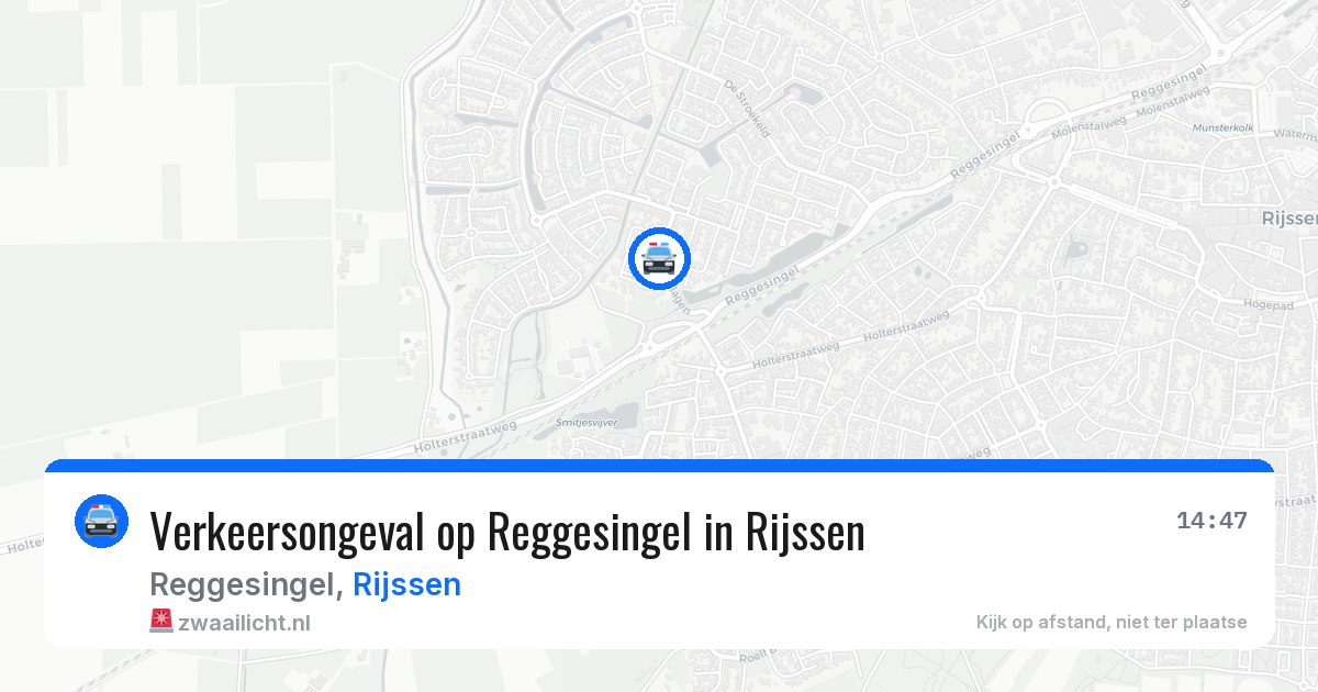 Verkeersongeval op Reggesingel in Rijssen — 4 jul 2026