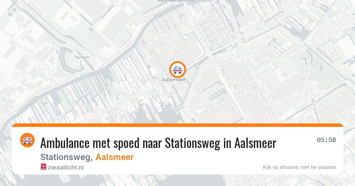 Ambulance met spoed naar Stationsweg in Aalsmeer — 28 jun 2026