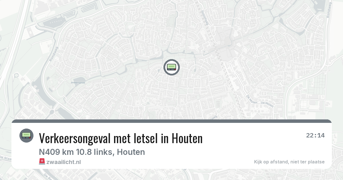 Verkeersongeval met letsel in Houten — 29 jan 2026