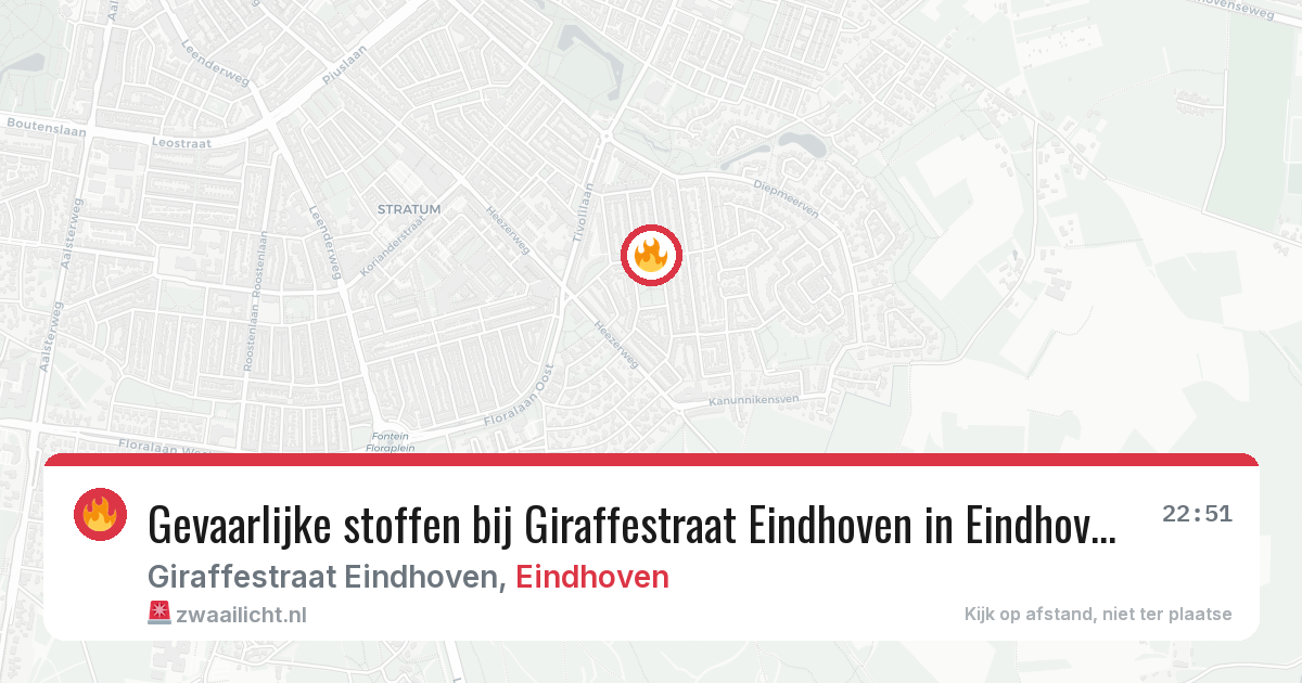 Gevaarlijke stoffen bij Giraffestraat Eindhoven in Eindhoven — 7 jun 2026