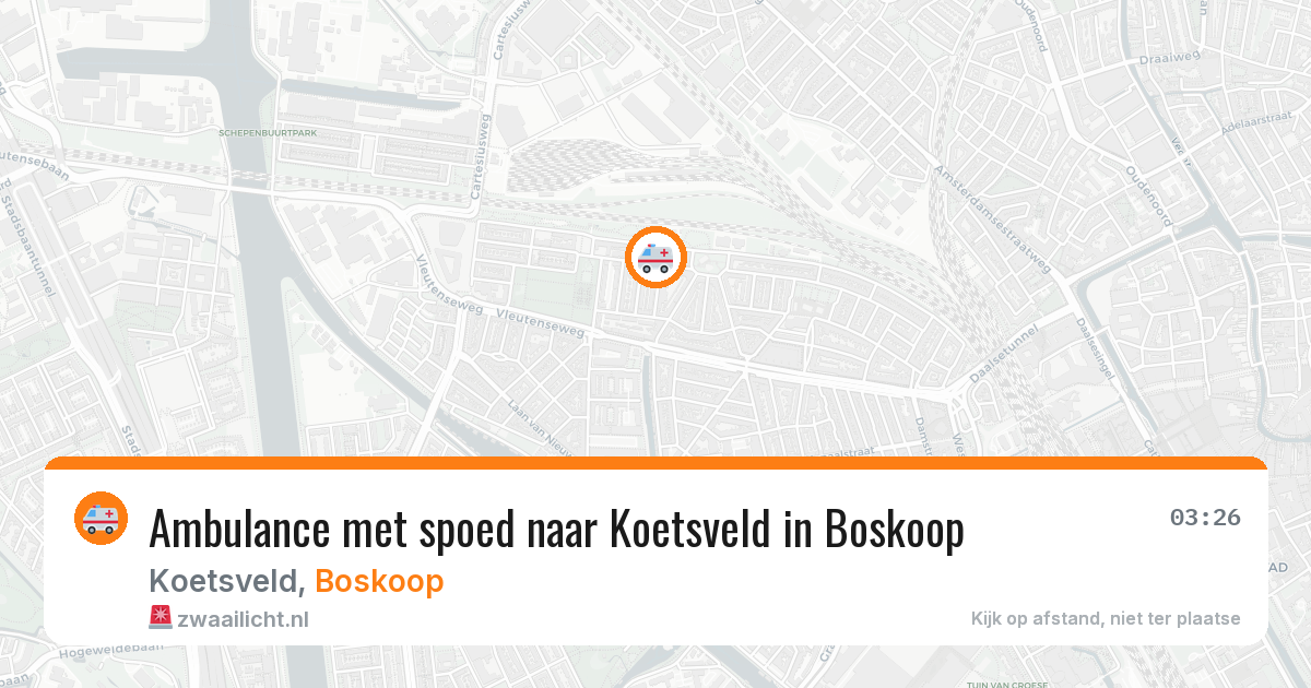 Ambulance met spoed naar Koetsveld in Boskoop — 28 jan 2026