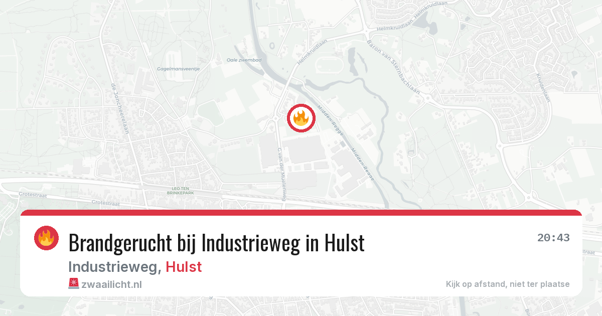 Brandgerucht bij Industrieweg in Hulst — 29 jan 2026