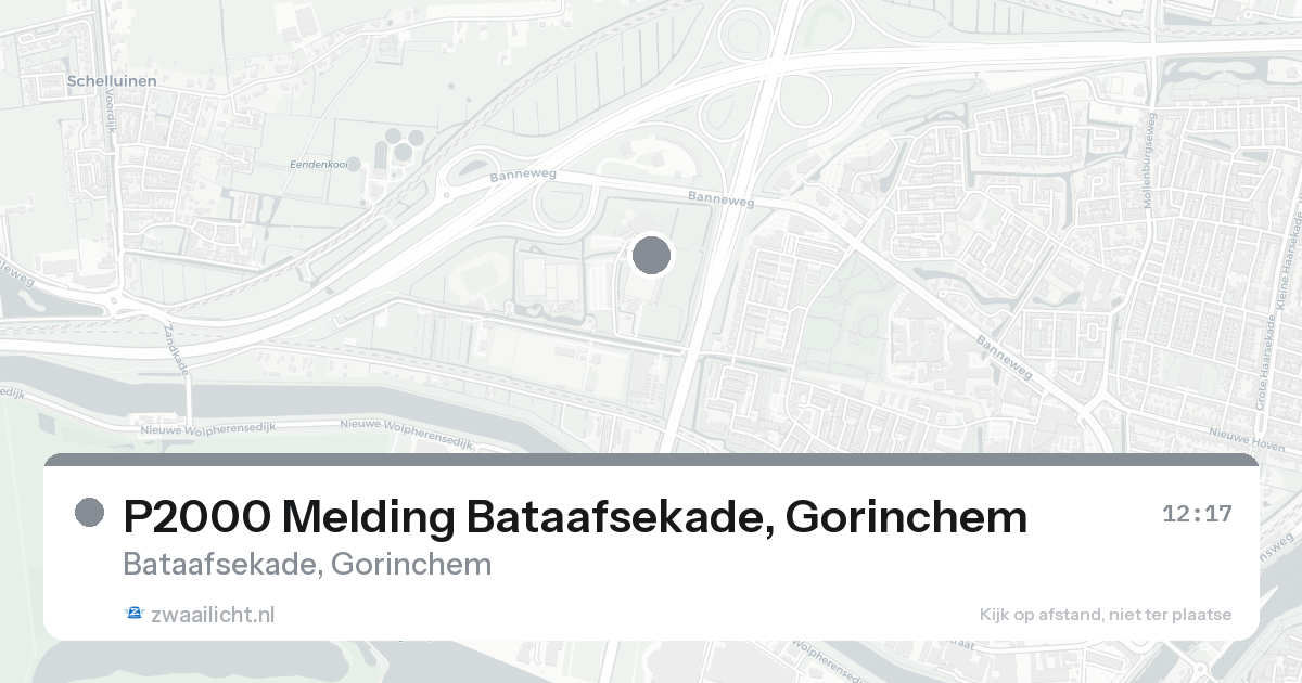 P2000 Melding Bataafsekade, Gorinchem — 31 jan 2026