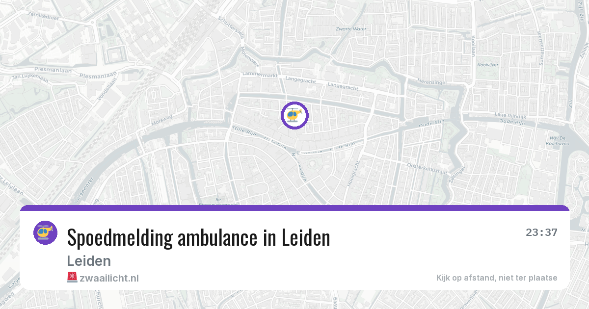 Spoedmelding ambulance in Leiden — 4 jun 2026