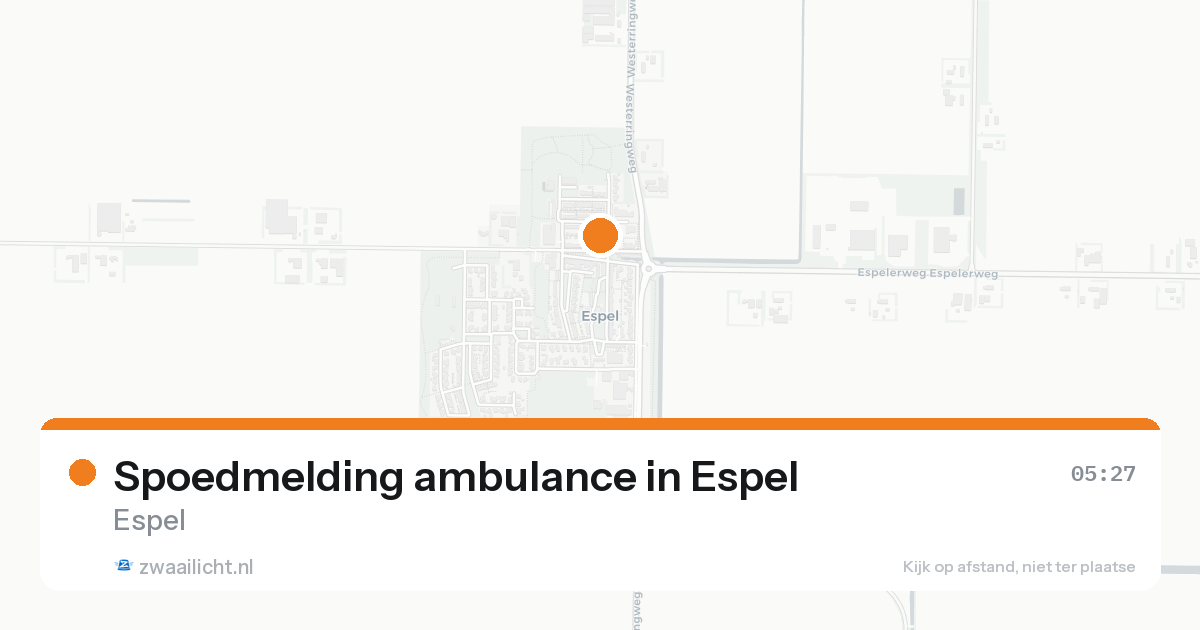 Spoedmelding ambulance in Espel — 8 feb 2026