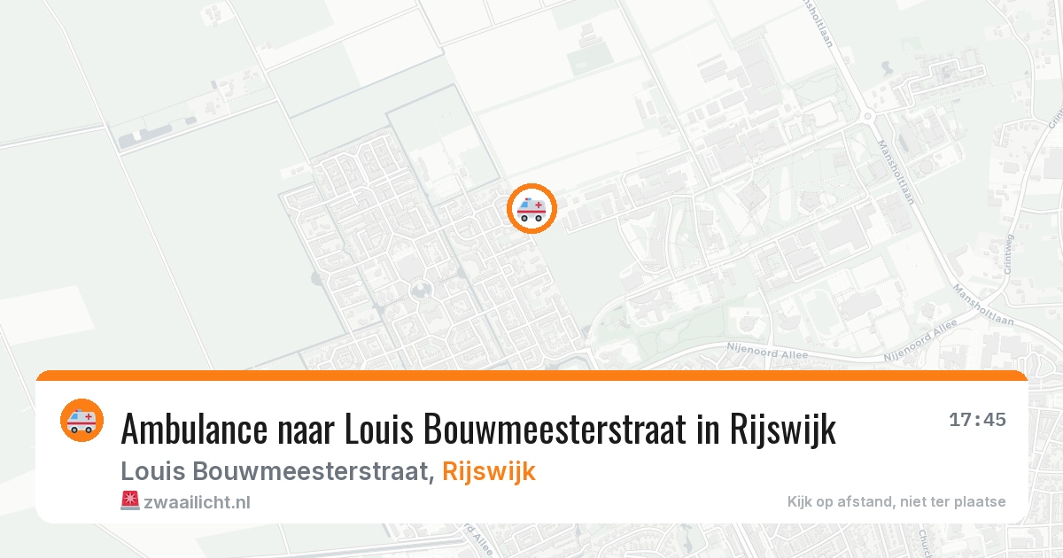 Ambulance naar Louis Bouwmeesterstraat in Rijswijk — 29 jan 2026