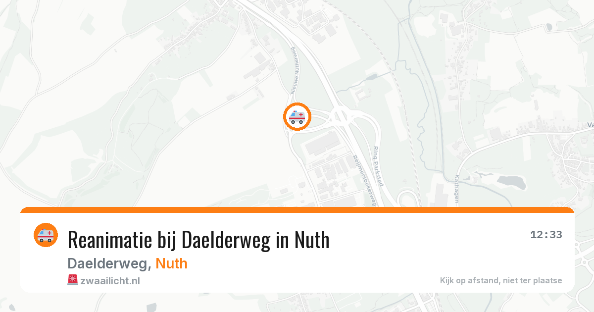 Reanimatie bij Daelderweg in Nuth — 6 mrt 2026