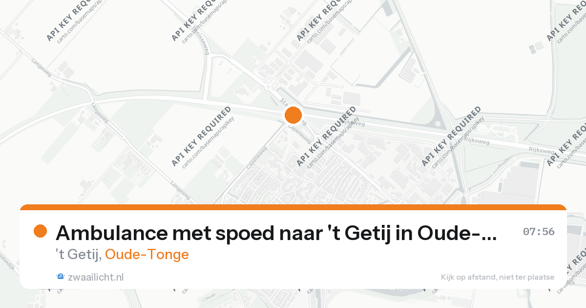Ambulance met spoed naar 't Getij in Oude-Tonge — 7 feb 2026