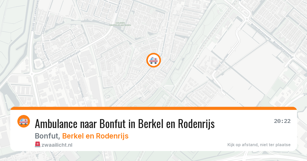 Ambulance naar Bonfut in Berkel en Rodenrijs — 10 mei 2026