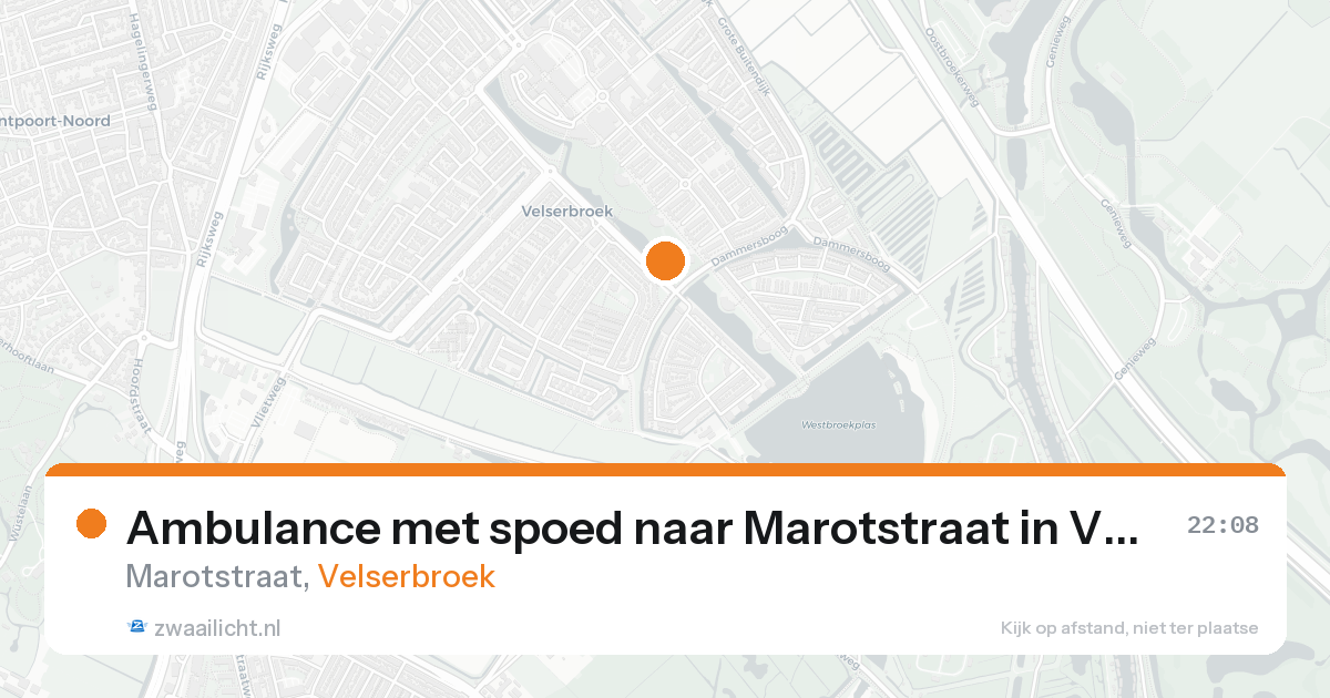 Ambulance met spoed naar Marotstraat in Velserbroek — 30 jan 2026